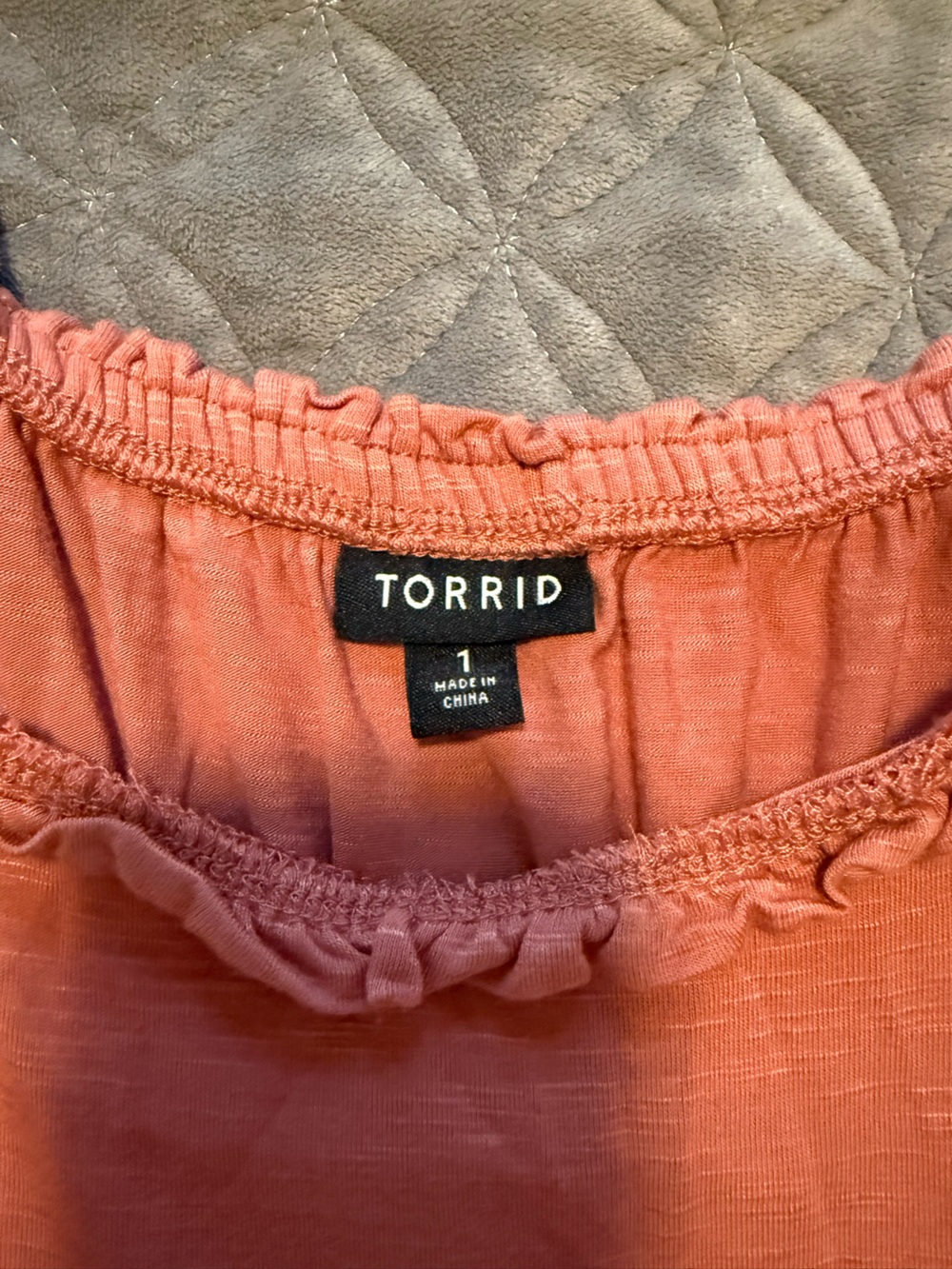 torrid Rust Ruffle Strap Tank - Picture 2 of 3